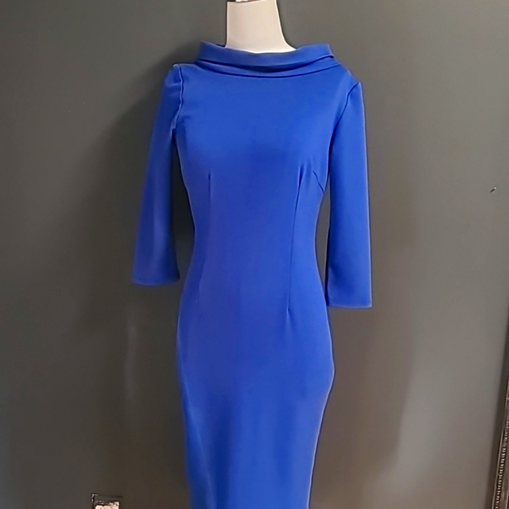 Lauren byrnes pin up dress blue